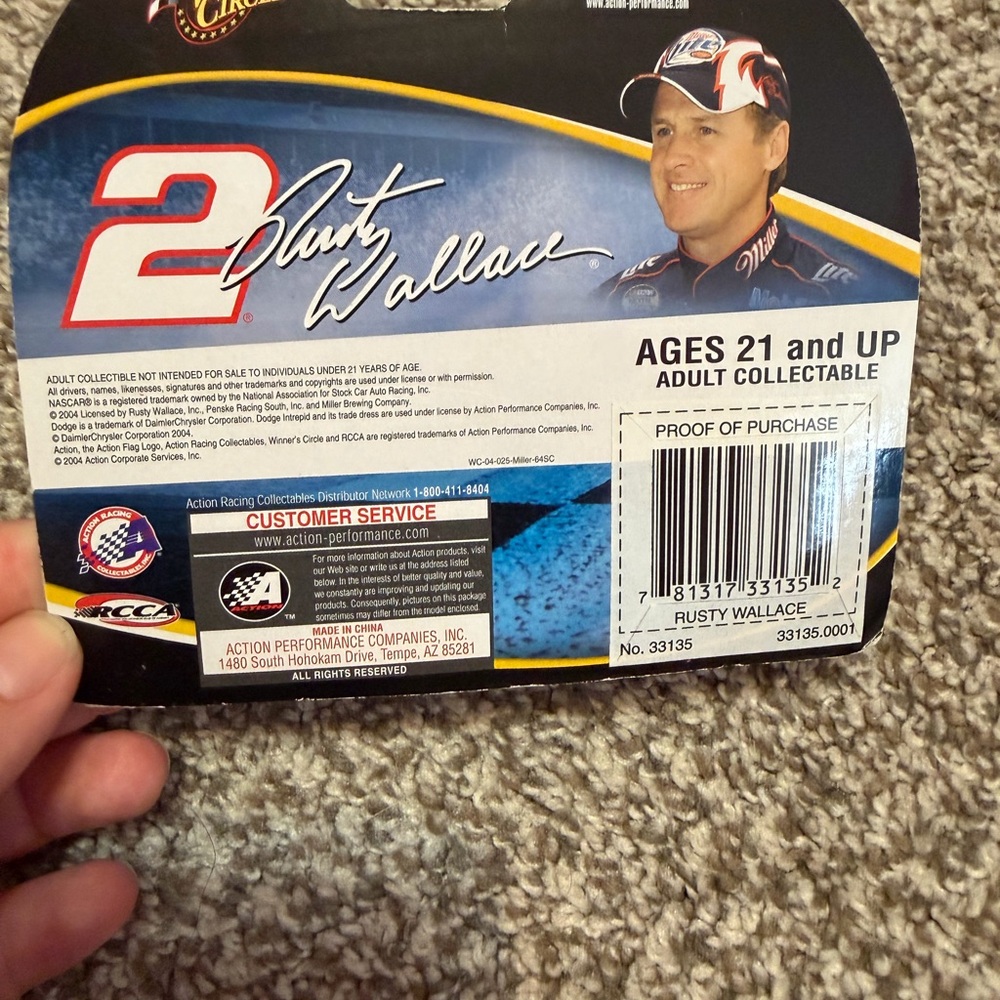 Nascar Black and Red Toy Car - Picture 2 of 4
